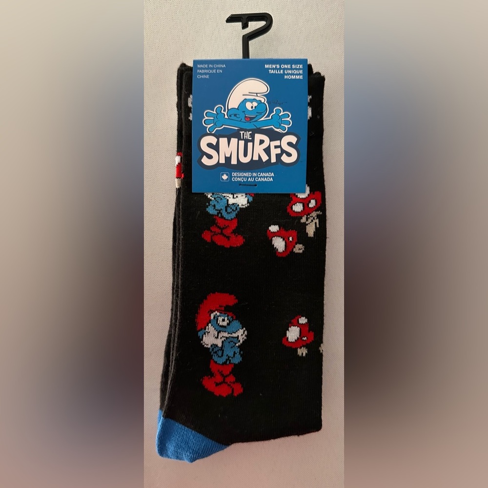 Perri’s Smurfs Mens Socks Size 7-12